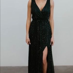 Baltic Born Emerald Green Sparkly Maxi Dress